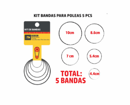 KIT DE BANDAS 5 PCS