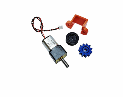 MOTOREDUCTOR 2K/200RPM CON CABLE SOPORTE/POLEA/PIÑON
