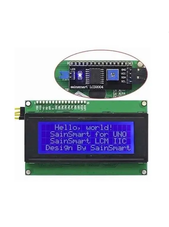 thumbnail image 2 of 4-Digit I2C LCD Display Module - 1x4 Character, 5-Pin, PCB Mount 2 of 4