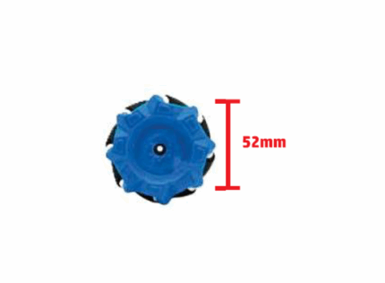 LLANTA PARA MOTOREDUCTOR SEGUIDOR DE LINEA DIAM 52MM - PAR