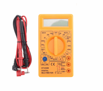 MULTIMETRO DIGITAL DT-830D AMARILLO CON BUZZER