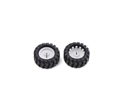 PAR LLANTA BLANCA PARA MOTOREDUCTOR N20 42X19MM