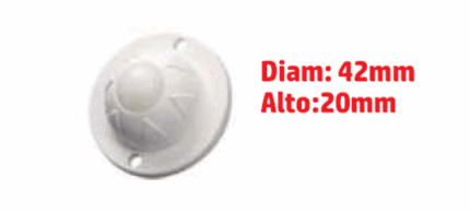 RUEDA LOCA ROLON PLASTICA GRANDE