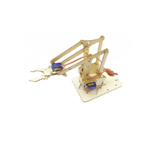 BRAZO ROBOTICO EN MDF (Incluye Servos)