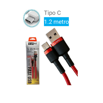 CABLE DE DATOS CARGA RAPIDA TIPO C - YANPO