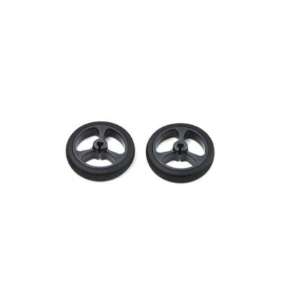 PAR LLANTA PARA MOTORREDUCTOR N20 33MM NEGRA