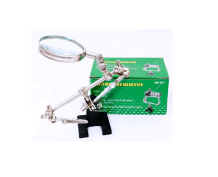 TERCERA MANO METALICA-LUPA Y CAIMAN JM 501